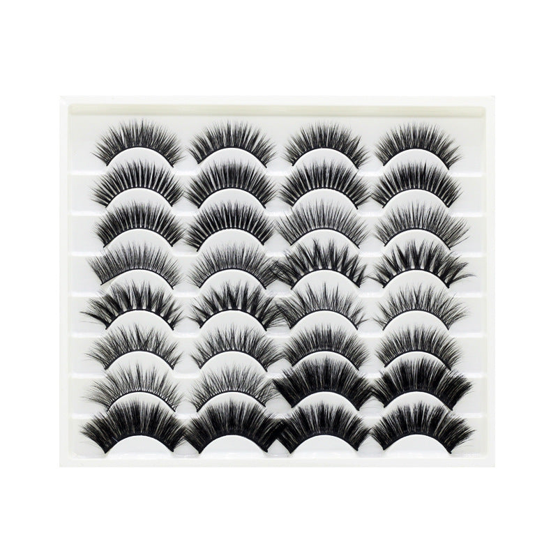 16 Pairs Of mixed False Eyelashes 3D Chemical Fiber Eyelashes Stage Costumes Are Natural And Comfortable