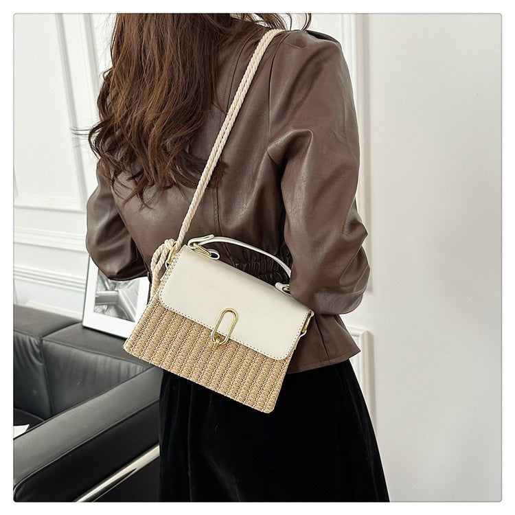 Handbag Western Style One-shoulder Versatile Woven Bag