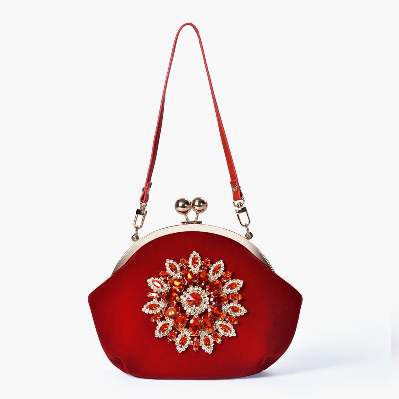 Fashion Personality Red Bridal Bag