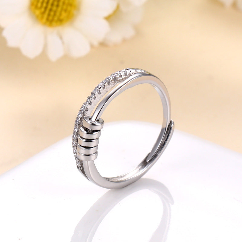 Simple Women's Temperament Good Luck Comes Ring