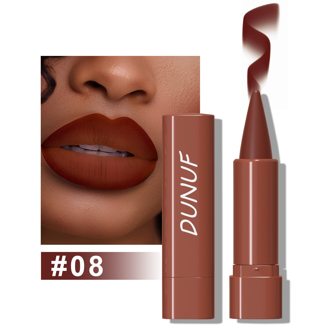 Waterproof And Durable Gradient Lip Liner Matte Finish Lipstick