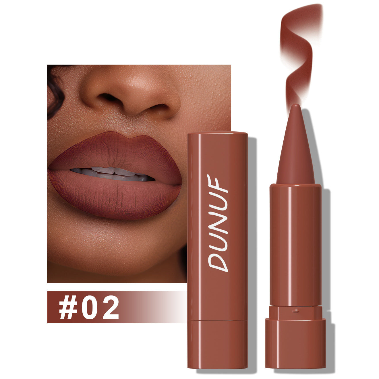 Waterproof And Durable Gradient Lip Liner Matte Finish Lipstick