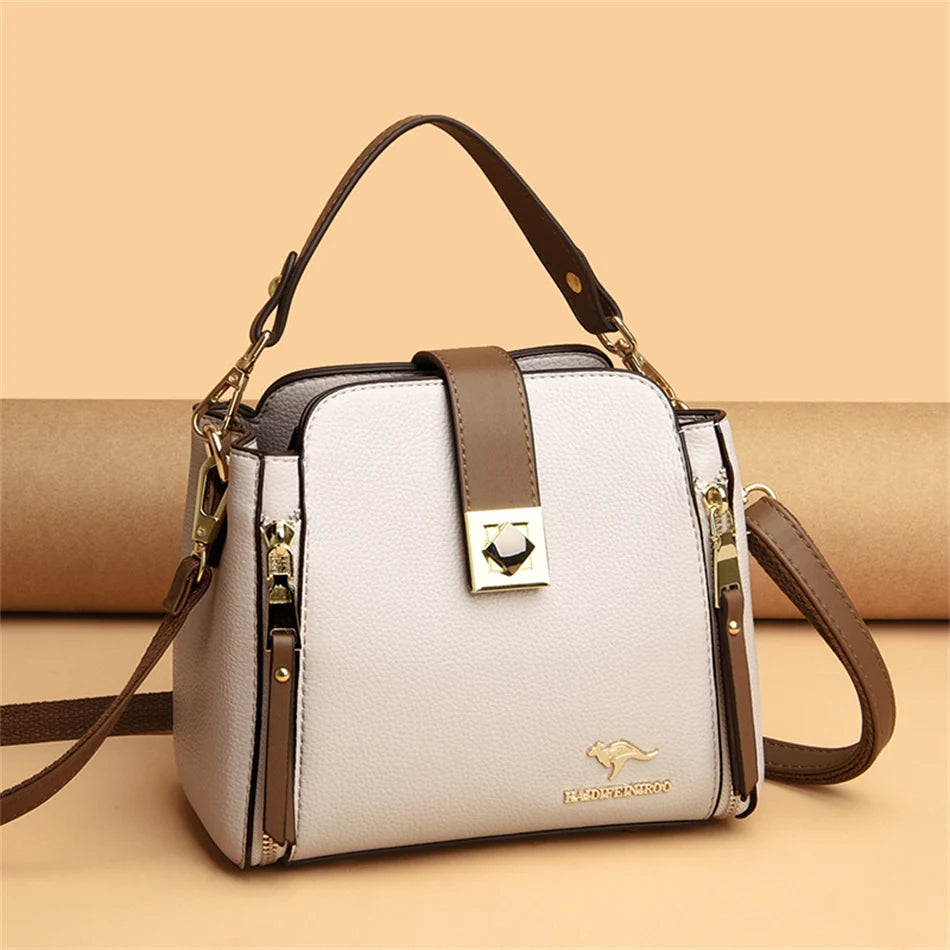 Trend Luxury Brand Designer Shoulder Crossbody Sac Lady High Quality Leather Handbag Purse Women's Bag 2025