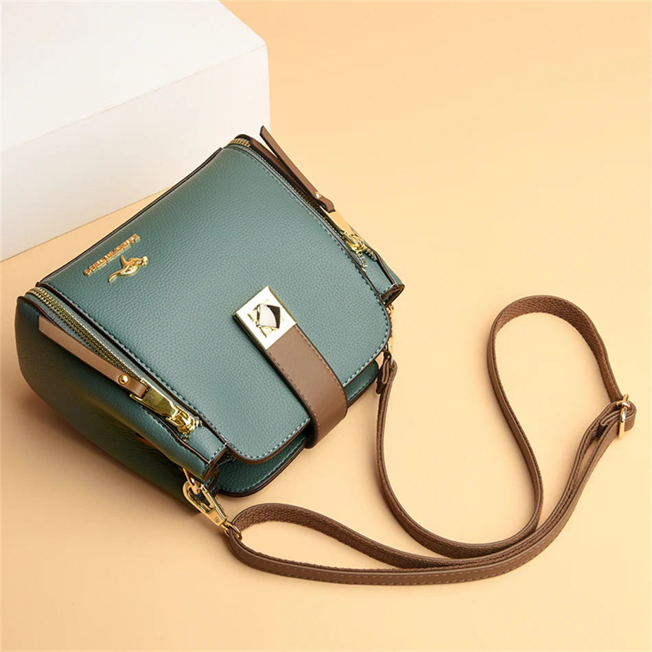 Trend Luxury Brand Designer Shoulder Crossbody Sac Lady High Quality Leather Handbag Purse Women's Bag 2025