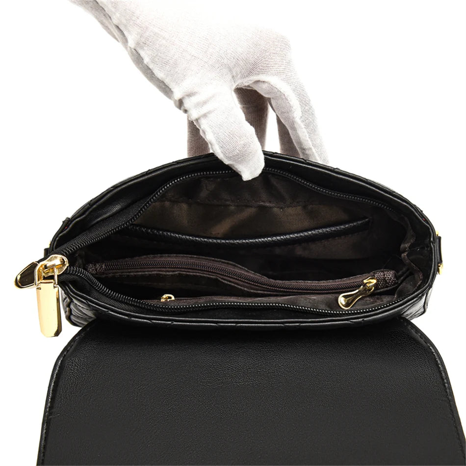 High Quality PU Leather Handbags Purse Women Bags Designer Shoulder Crossbody Bags for Female 2025