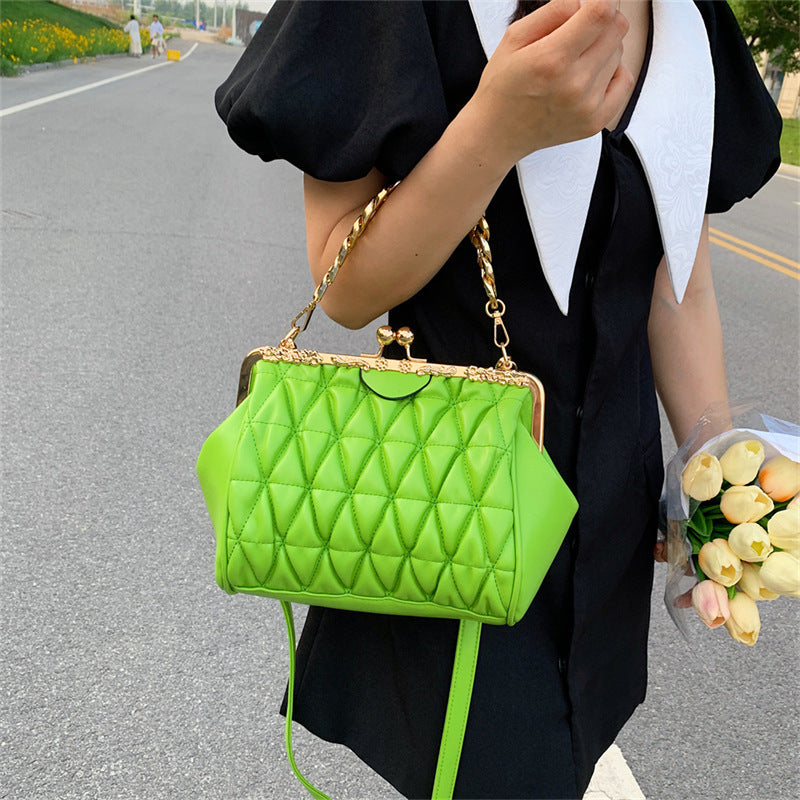 Textured Pleated New Fashionable Shoulder Messenger Bag For Women